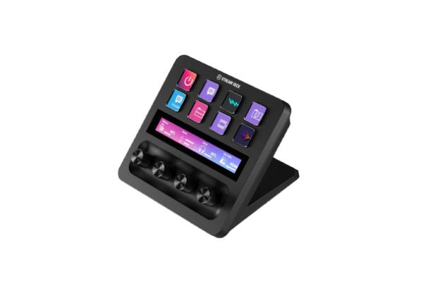 Elgato Stream Deck Plus con 8 teclas LCD personalizables, 4 diales giratorios y tira táctil para control profesional