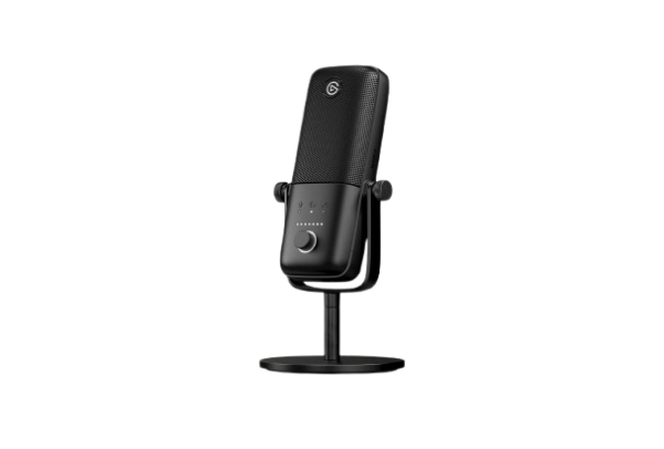 Micrófono Elgato Wave 3 negro USB con control de ganancia y mezcla para streaming y grabación
